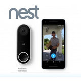 Google Nest Hello Video Doorbell Black/White - NC5100GB