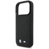 BMW M Quilted Logo Case with MagSafe for iPhone 17 Pro 6.3" Black - BMHMP17L25PSECHK
