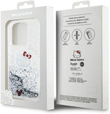 Hello Kitty Liquid Glitter Charms Kitty Head Case for iphone 15 Pro 6.1" Clear - HKHCP15LLIKHET