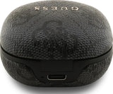 Guess 4G Classic Metal Logo TWS ENC Headphones Black - GUTWST3P4EGK