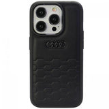 Audi GT Synthetic Leather Hard Case with MagSafe for iPhone 15 Pro Max 6.7" Black - AU-TPUPCIP15PM-GT/D2-BK