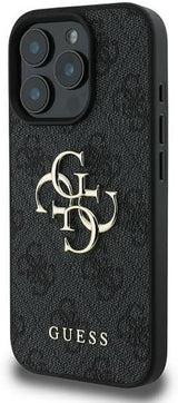 Guess 4G Big Logo Case for iPhone 16 Pro 6.3" Black - GUHCP16L4GMGGR