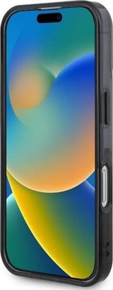 BMW Motorsport IML Vertical Stripe Case for iPhone 16 6.1" Grey - BMHCP16S23HTFEG