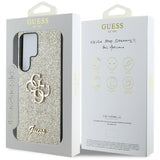 Guess Fixed Glitter Big 4G Metal Logo Case for Samsung Galaxy S25 Ultra 6.9" Gold - GUHCS25LHG4SGD