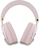 Guess PU Leather 4G Triangle Logo Wireless Headphone Pink - GUBHK1P4TPP