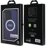 Audi IML Big Logo Hard Case with MagSafe for iPhone 15 Pro 6.1" Blue - AU-IMLMIP15P-Q5/D2-BE