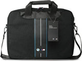 BMW Nylon Blue Stripe Bag for 16" Laptop Black - BMCB15COMPVSKL