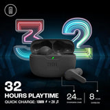 JBL Harman Wave Beam TWS Wireless In Ear Headphones Black - JBLWBEAMBLK