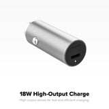 Mophie 18W USB C PD Car Charger Aluminium Silver - 409903474