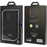 Audi Silicone Case for iPhone 15 Pro 6.1" Black - AU-LSRIP15P-Q3/D1-BK