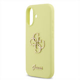 Guess Liquid Silicone 4G Metal Logo Case for iPhone 17 6.3" Yellow - GUHCP17SSC4GLMY