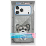 Nimmy Big Eye Cute Pet Yorkie Dog Case with MagSafe for iPhone Pro 6.3" Grey Blue - N-XDY-IP17-PRO-027