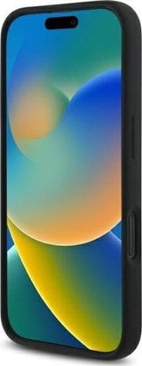 Mercedes Benz AMG Checkered Flag Pattern Case with MagSafe for iPhone 16 6.1" Black & Red - AMHMP16S2SCFR