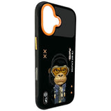 Nimmy Cool & Cute 2.0 Gorilla Case with MagSafe for iPhone 17 6.3" Black Orange - N-KMLL-IP17-016