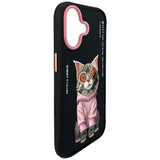 Nimmy Glasses Cool Cat Case with MagSafe for iPhone 17 6.3" Black Pink - N-YJ-IP17-018