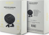 Guess 4G Classic Metal Logo TWS ENC Headphones Black - GUTWST3P4EGK