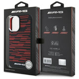 Mercedes Benz AMG Silicone Graphics Case with MagSafe for iPhone 16 6.1" Black & Red - AMHMP16S24SSRRK
