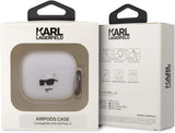Karl Lagerfeld Choupette Head 3D Silicone Case for AirPods 3 White - KLA3RUNCHH
