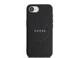 Guess PU Grained Classic Logo Case with MagSafe for iPhone 16e 6.1" Black - GUHMPSE4PGHSMMK
