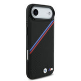 BMW M Tricolor Metal Logo Case with MagSafe for iPhone 17 Air 6.5" Black - BMHMP17M25PCSPEK