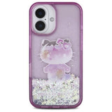 Hello Kitty Liquid Glitter 50th Anniversary Party Case for iPhone 16 6.1" Purple - HKHCP16SL50PPU