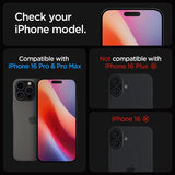 Spigen Optik Pro Glastr EZ Fit Camera Protector 2 Pack for iPhone 16 Pro 6.3" and Pro Max 6.9" Desert Titanium - AGL08862