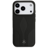 Mercedes Leather The Move Case with MagSafe for iPhone 17 Pro 6.3" Black - MEHMP17L25ROLAUK