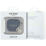 Guess 4G Silicone Charm Case for AirPods 4 Black - GUA4LECG4K