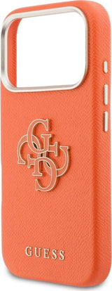 Guess FW Resin Big 4G Logo Case for iPhone 17 Pro 6.3" Orange - GUHCP17L5PS4RGGO
