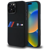 BMW Silicone Middle Stripe Case with MagSafe for iPhone 16 Pro Max 6.9" Black - BMHMP16X23SAXK