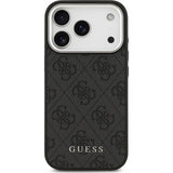 Guess 4G Classic Logo Case with MagSafe for iPhone 17 Pro 6.3" Black - GUHMP17LP4GSSMCK