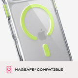 Tech21 Evo Crystal Case with MagSafe for iPhone 17/18 Pro Max 6.9" Clear Neo Green - T21-11705