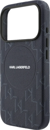 Karl Lagerfeld Monogram Logo Case with MagSafe for iPhone 17 Pro 6.3" Blue - KLHMP17L5PGKLMCB