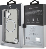 Mercedes Printed Logo Case with MagSafe for iPhone 16 6.1" Clear - MEHMP16S23HUOKC