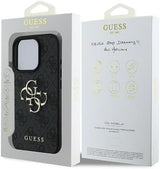 Guess 4G Big Logo Case for iPhone 16 Pro 6.3" Black - GUHCP16L4GMGGR