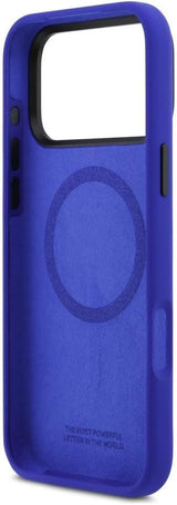 BMW M Series Silicone Vertical Logo Case with MagSafe for iPhone 17 Pro Max 6.9" Blue - BMHMP17X25SDBSV