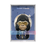 Nimmy Cool & Cute 2.0 Gorilla Embroidery Magnetic Stand with MagSafe Black - N-KM-BSZJ-016