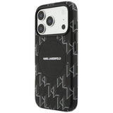 Karl Lagerfeld Monogram Logo Case with MagSafe for iPhone 17 Pro Max 6.9" Black - KLHMP17X5PGKLMCK