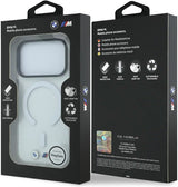 BMW M IML Glossy Metal Logo Trims Case with MagSafe for iPhone 17/18 Pro 6.3" Clear - BMHMP18L26HTGMILH