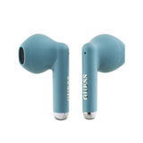 Guess Printed Classic Logo TWS Wireless Earphones Turquoise - GUTWSJ14ESGQ