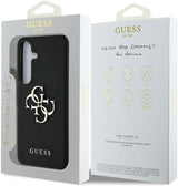 Guess Grained Big 4G Logo Small Classic Logo Case for Samsung Galaxy S25 6.2" Black - GUHCS25SPGT4MBK