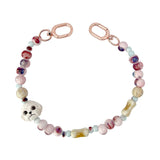 Nimmy Big Eye Cute Pet Bischon Fraise Dog Mobile Phone Chain Bag Charm Ceramic Bracelet Pink - N-XDY-SL-02