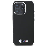 BMW M Series Kevlar Wrapped Metal Logo Case for iPhone 16 Pro Max 6.9" Black - BMHCP16X23PUFWKEV