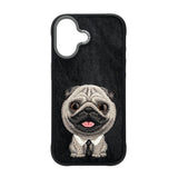 Nimmy Big Eye Cute Pet Pug Dog Case with MagSafe for iPhone 17 6.3" Black Grey - N-XDY-IP17-09-A