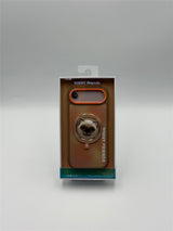 Nimmy Big Eye Cute Pet Siamese Cat Face Case with Detachable MagSafe Grip for iPhone 17 Air 6.5" Brown Orange - N-XDY-CXZJZH-IP17-AIR-026
