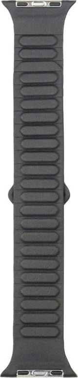 Audi Logo Synthetic Leather Magnetic strap for Apple Watch 44/45/46/49mm Black - AU-SL-AW44-49-GT/D2-BK