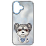 Nimmy Big Eye Cute Pet Yorkie Dog Case with MagSafe for iPhone 17 6.3" Grey Blue - N-XDY-IP17-027