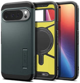 Spigen Tough Armor AI Case with Pixelsnap for Google Pixel 10 Pro XL 6.8" Abyss Green - ACS09730