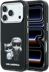 Karl Lagerfeld Smooth PU Leather Case with Sketch Print and MagSafe for iPhone 17/18 Pro 6.3" Black - KLHMP18L6PWKCIDK