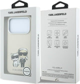 Karl Lagerfeld Smooth PU Leather Case with Sketch Print and MagSafe for iPhone 17/18 Pro Max 6.9" Beige - KLHMP18X6PWKCIDE